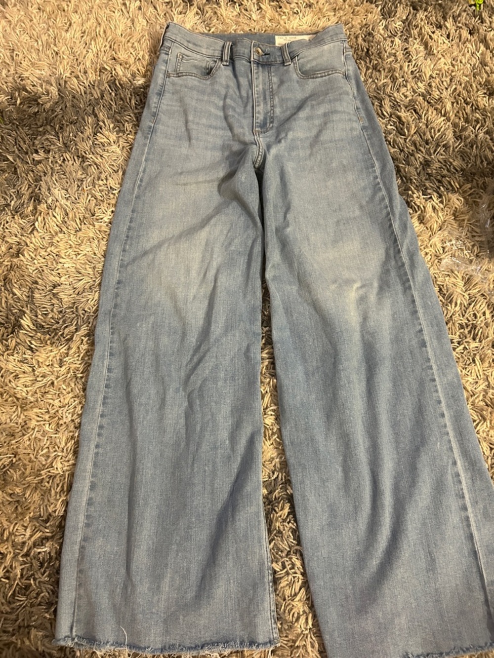 rag & bone Serena High-Rise Jeans in Light Blue Denim